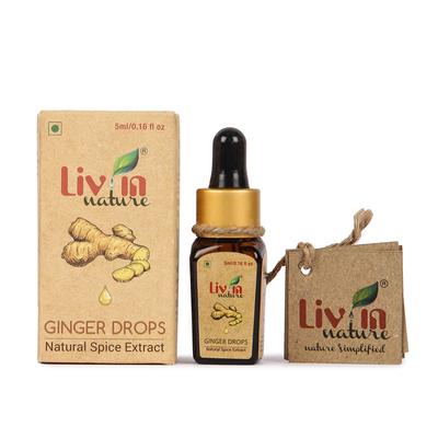 Liv In Nature Spice Extract Drops - Ginger 5 ml - Herbal Dietary Supplement