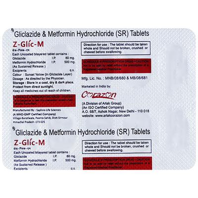 Z GLIC M Tablet 10's - Diabetes-Ant