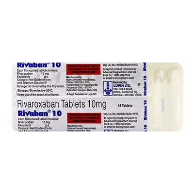 RIVABAN 10 Tablet 14's - Blood Clot-Ant