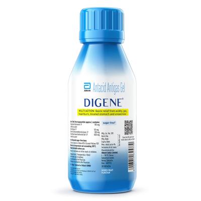 Digene Acidity & Gas Relief Gel - Mixed Fruit Flavour 200 ml - Acidity
