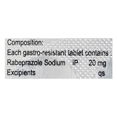 Rabitrack 20Mg Tablet 10's - Ulcer/Reflux/Flatulence-Aaa