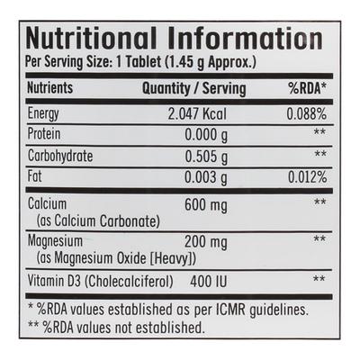 GNC Calcium Plus 600 mg Tablet 180's - Calcium And Minerals