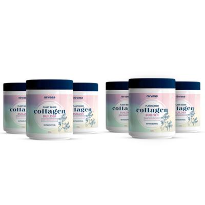Nirvasa Plant Based Collagen Builder Powder - Berry Orange (Pack of 6 x 250 gm) 1's - Hair & Skin