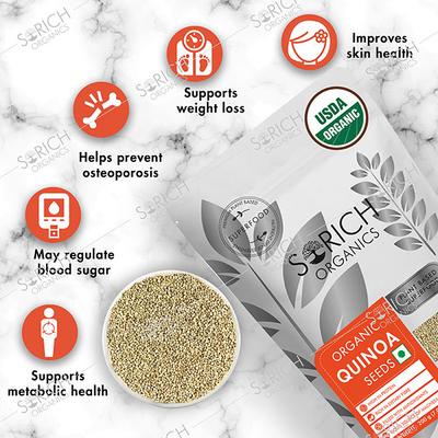 Sorich Organics Quinoa Seeds 200 gm - Nutritional Bars