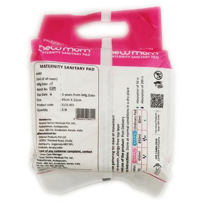 Dynamic Newmom Maternity Pads - Maxi Pads 4's + Panty 1's - Sanitary Napkins