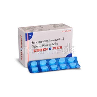 Cipzen D Plus Tablet 10'S - Pain relief-Nsa