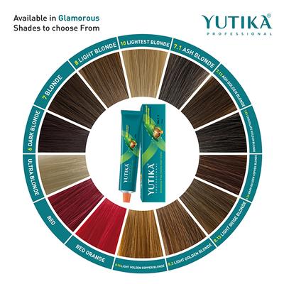 Yutika Creme Hair Color - 4.65 Red Mahogany Brown 100 gm - Crème