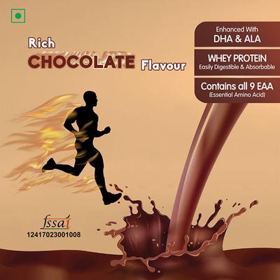 Inventz Pro Drive Sugarfree Protein Health Drink Powder - Rich Chocolate 400 gm - Protein Drink