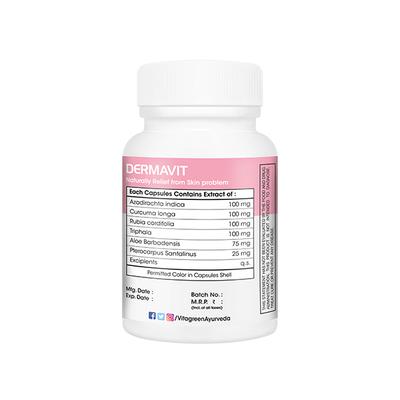 VitaGreen Dermavit Capsules 30's - Herbal Dietary Supplement