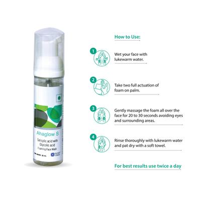 Ahaglow S Foaming Face Wash 60ml - Face Wash & Cleansers