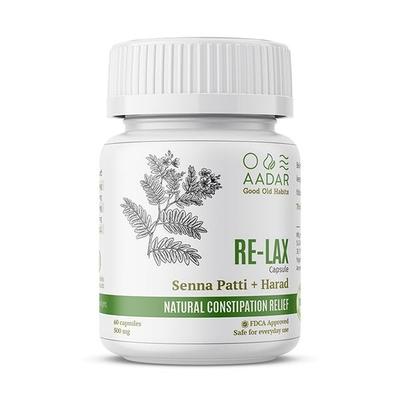 Aadar Re-Lax Capsules 60's-Ayurvedic Digestion Support and Bowel Wellness Capsules - Health Products