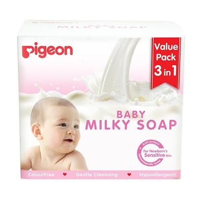 Pigeon Baby Milky Soap (Pack of 3 x 75 gm) - Baby Soap