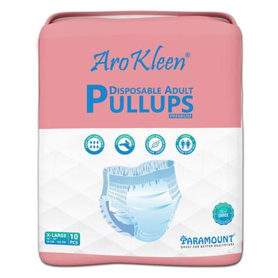 AroKleen Premium Pull Ups Disposable Adult Diaper (XL) (96 cm - 165 cm) (Pack of 12 x 10's) 1's - Adult Diapers & Pads