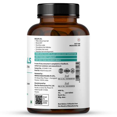 Nirvasa Hair Vitals DHT Blocker with Biotin Tablet (Pack of 3 x 60's) 1's - Hair & Skin