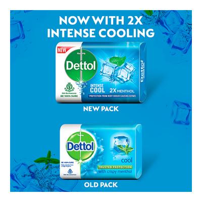 Dettol Soap - Cool (Pack of 4 x 75 gm) (N) - Soaps