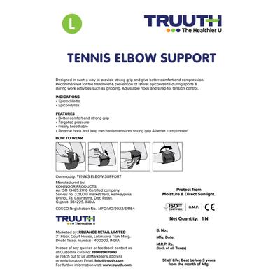 Truuth Tennis Elbow Support (L) - Abdomen/Neck/Arm/Elbow Supports