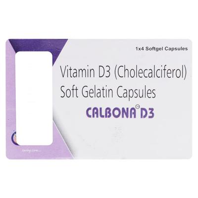 CALBONA D3 Capsule 4's - Supplements-Vam