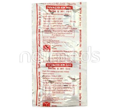 Divacid ER 500mg Tablet 6'S - Epilepsy/Convulsion-Ant