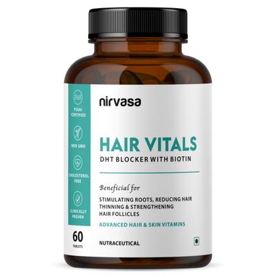 Nirvasa Hair Vitals DHT Blocker with Biotin Tablet 60's - Hair & Skin