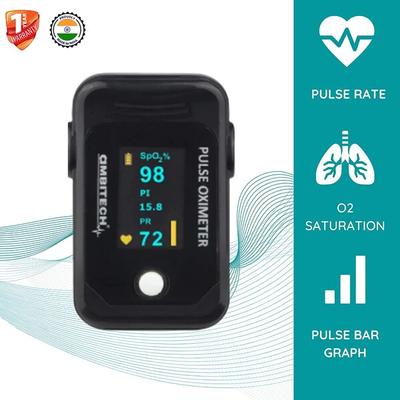 Ambitech Fingertip Pulse Oximeter with OLED Display - Health Monitors And Equipment