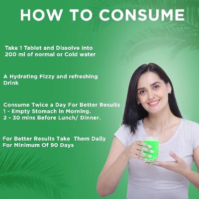 FixUpHealth Matcha Green Tea Effervescent Tablet - Lemon Flavour 15's - Green/Herbal Teas