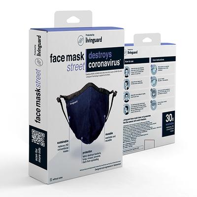 Livinguard Face Mask Street Without Valve (M) - Green (Pack of 1) - Face Mask