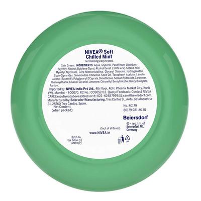 Nivea Soft Light Moisturiser - Chilled Mint 50 ml - Lotions & Creams