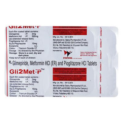 GLI2MET P Tablet 10's - Diabetes-Ant