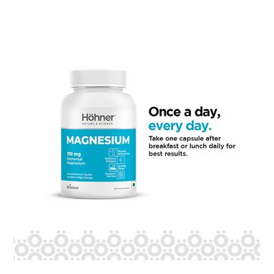 Hohner Magnesium 310 mg Veg Capsule 60's - Calcium And Minerals