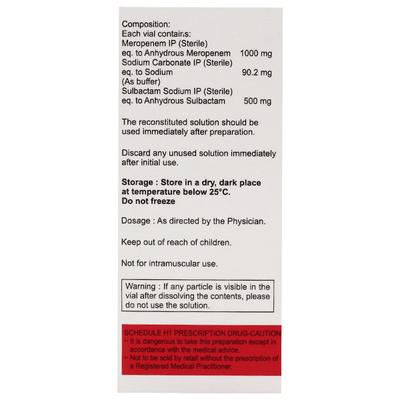 MEROHUGE SB Injection 1's - Bacterial Infections-Pen