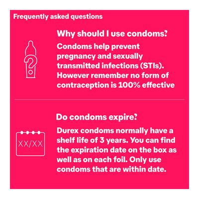 Durex Condoms - Extra Thin 10's - Plain/Flavoured Condoms