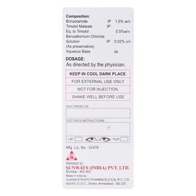 BRIO T Eye Drops 5ml - Glaucoma-Ant