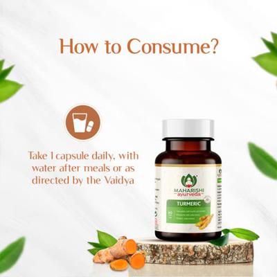 Maharishi Ayurveda Organic Turmeric Capsule 60's - Pure Herbs