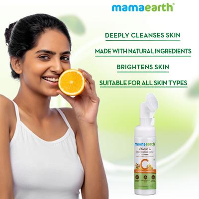 Mamaearth Foaming Face Wash - Vitamin C 150 ml - Face Wash & Cleansers