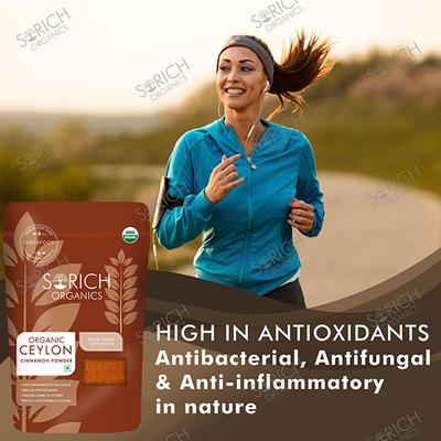 Sorich Organics Ceylon Cinnamon Powder 200 gm - Herbal Dietary Supplement