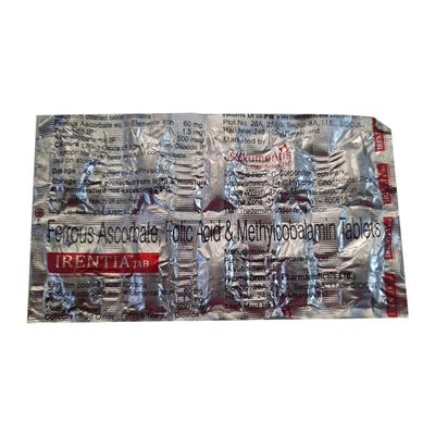 Irentia Tablet 10'S - Iron Supplement/Anaemia-Vma