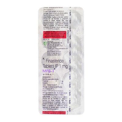 MPB 1MG TABLET 10'S - Hair Loss-Oth