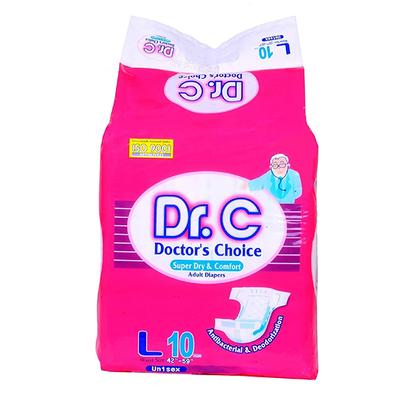 Dr. C Super Dry & Comfort Adult Diaper (L) 10's - Adult Diapers & Pads