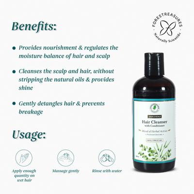 Forestreasures Hair Cleanser with Conditioner 300ml - Personal Care (Ayush)