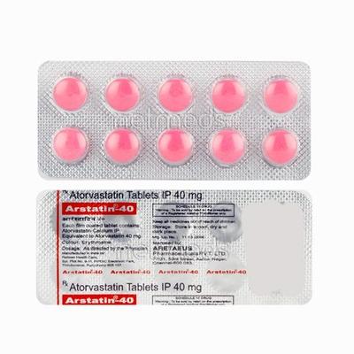 Arstatin 40mg Tablet 10'S - High Cholesterol-Dys