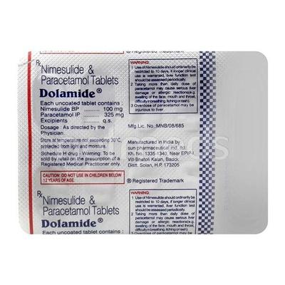 Dolamide Tablet 10'S - Pain relief-Nsa