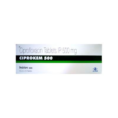 CIPROKEM 500 Tablet 10's - Bacterial Infections-Qui