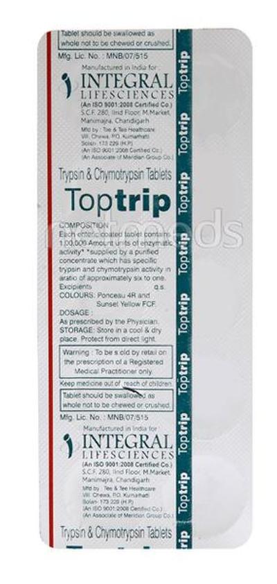 Toptrip Tablet 10'S - Pain relief-Ant