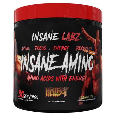 Insane Labz Insane Amino Hellboy Pre Workout Powder - Lemonade (30 Servings) 250 gm - Amino Acids