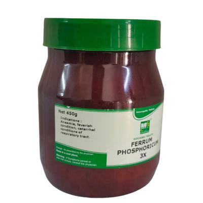 Bio-India's Biochemic Tablet - Ferrum Phosphoricum 3X 450 gm - Speciality Medicine