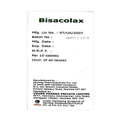 BISACOLAX 5 Tablet 10's - Constipation-Lax