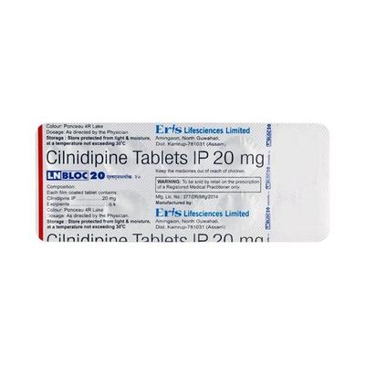 Lnbloc 20mg Tablet 10'S - Hypertension-Cal