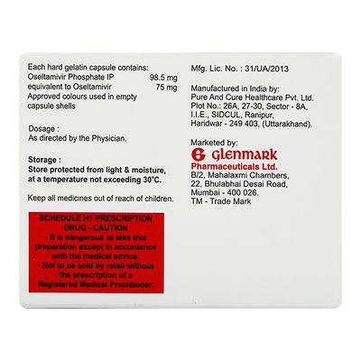 OLSIVIR 75mg Capsule 10's - Viral infections-Ant