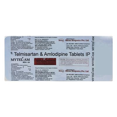 MYTEL AM 40mg Tablet 10's - Hypertension-Ana