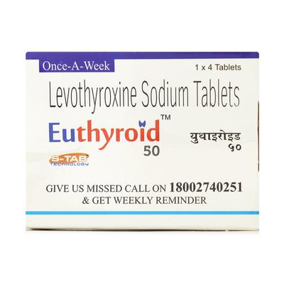 Euthyroid 50 Tablet 4'S - Hypothyroidism